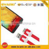 Factoy Wholesale Price Flat Noodle Micro Usb 3.0 Data Cable for Samsung Galaxy Note3/S5 thumbnail-3