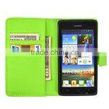 Hot Selling Flip Leather Cover Case With Card Slots for Huawei Y530