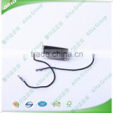 Customize Transparent Plastic seal tags for garment hang tag with black color