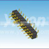 Dongguan Supplier 2.54mm Pitch Vertical SMT Dual Row Machined Pin Header Connector