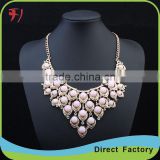 High quality oval gem stone party necklace for girl decorations