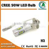 CREE 50W H3 Motorcycle Led Fog Light Auto LED Foglight
