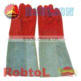 14 " Unlined Leather Safety Welding Gloves (item ID:GVBB)-MASRY thumbnail-1
