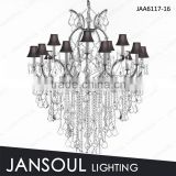 Asfour crystal modern black shade dining room chandelier
