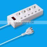 4 Outlets 6 Usb Smart Extention Socket for IPhone6 6S IPad Mini LG Samsung Galaxy HTC Nexus thumbnail-4