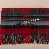 Wool Cashmere Scottish Tartan Scarf WCS14112212 thumbnail-4