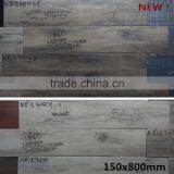 3d Flower Design Wood Look Porcelain Tile From China Factory 150x800mm