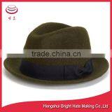 Wool Felt Trilby Snap Brim Fedora Hat thumbnail-2
