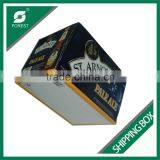 COLOR PRINTED WINE BOTTLE CARDBOARD WHOLESALE SHIPPING BOXES 24 BOTTLES BEER SHIPPING BOX WITH DIVIDERS Quality Choice thumbnail-2