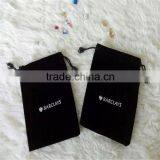 Black Velvet Jewelry Bag Custom Velvet Bag thumbnail-1