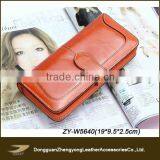 Hot Selling Leather Checkbook Wallet Ladies (ZY-W5640)