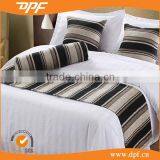 3-5 star hotel jacquard polycotton decorative bed runner & cushion