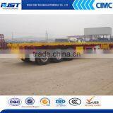 CIMC 40 ft 3 Axles Flat Bed Semi Trailer for Container Transportation