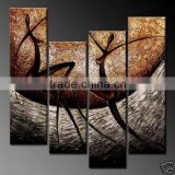 4 pcs nude women oil painting abstract for living room