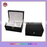 Black Lacquer Wooden Women's Perfume Box Packaging WH-0517