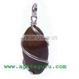 BABY SHIVA LINGAM SILVER HAND WRAPPED PENDANT thumbnail-1