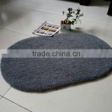 High technology super clear printed Polyester shaggy anti slip TPR doormat