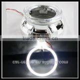 80mm 2.5 Inch White Color Led DRL Xenon Lamp for Toyota for Volvo Led Angel Eyes Head Lamp Led Halo Rings Kit thumbnail-1