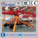 Telescoping Lift Concrete Spreader boom 18m with wheel