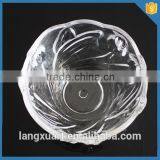 Pressed Punch Glass Crystal Bowl Engraved Flower Crystal Fruit Bowl thumbnail-4