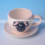 High Quality Ceramic Sheep Cup With Saucer Set,ceramic Sheep Coffee Cup and Saucer Set thumbnail-2