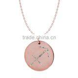 925 Silver/Brass Pandents Rose Gold/Yellow/Silver Plated With Genuine Crystal Customize Design 'Horoscope' for 'Sagittarius'