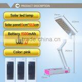 4 Colors Solar Led Rechargeable Powered Light Lamp Table Lamp thumbnail-2