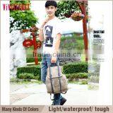Vivisecret China Wholesale Canvas Leather Backpack, Fashion Leisure Satchel Rucksack for Boys thumbnail-5