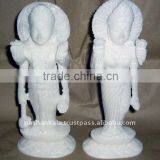 White Marble Vishnu Laxmi Statue
