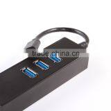 USB 3.1 Type C USB-C to 3-Port USB 3.0 Hub w/ RJ45 LAN Gigabit Ethernet Adapter thumbnail-4