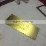 Gold Plating Custom Made Signboard Electrical Safety Sign Made of Metal thumbnail-5