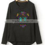 Custom Logo Imprinted Long Sleeved Pure Cotton Printed T-shirt Girls33 thumbnail-1