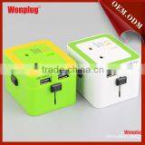Factory Hot Wholesale All in One Folding Universal Cheap Travel Adapter With Dual Usb,UK to US AU EU Travel Converter thumbnail-3