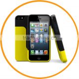New Fashion Vivid Choice Colorful Unique Design Hard Case for iPhone 5 5G Black+Yellow from Dailyetech