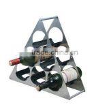 Iron 6 Wine bottles Holder triangle shaped (HF-A-0129)