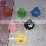 Custom 100% Food Grade Silicone Rubber Duck Bath Toy With Squeaker