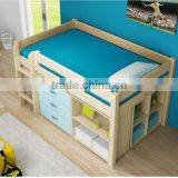 Hot Selling Children Bed New Design Solid Wood Material Kids Bunk Bed thumbnail-2