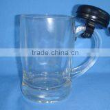 Promotional 330ml Customize With Logo Transparent Beer Glass Mug thumbnail-1