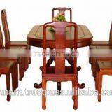 Dining Table Set From Laos Solid Wood thumbnail-4