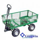 flatbed wheelbarrow Steel Garden Cart with Liner