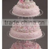 PC 3 tiers Wedding cake stand