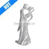 Hand Painted Silver Kiss Decorative Ceramic Stopper Bottle thumbnail-1