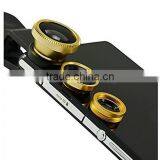 Fashionable 3 in 1 Clip-on Camera Adapter Optical Microspur Fisheye Wideangle Lense for Mobile Phone thumbnail-3