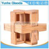 Children's Educational Toy Luban Unlock IQ 3D Wooden Puzzle