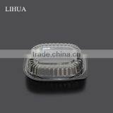 PS Black Base BOPS Clear Lid Plastic Take Out Food Container Box for Sushi,Salad,Fruit,Vegetable,Dessert,Cold Dish Packaging thumbnail-3