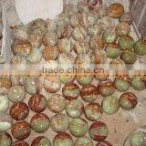 Factory Made Buy Cheap PURE Home Decoration ONYX APPLE WITH BRASS LEAF HANDICRAFTS thumbnail-4