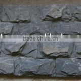Black Slate Mushroom Stone natural surface Wall Cladding floor covering,Natural decorative stone low price