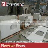 Cheap Kitchen and Bathroom White Quartz Countertop thumbnail-2