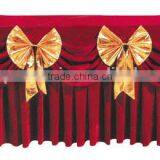 Hot Sell Ribbon Bow Ruffled Wedding Table Coth