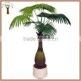Artificial Bottle Palm Tree With Fan Palm Leaves